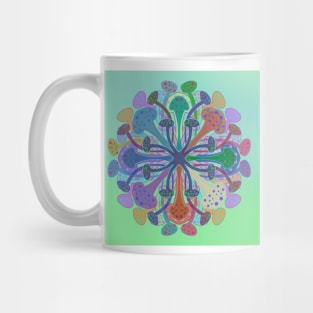 Colorful mushroom mandala Mug